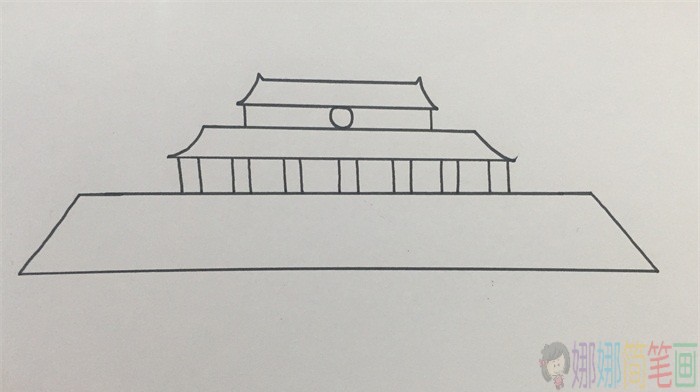天安门儿童简笔画