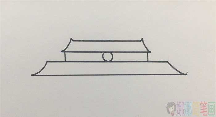 天安门儿童简笔画