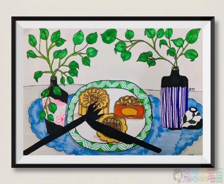 中秋节少儿绘画优秀作品