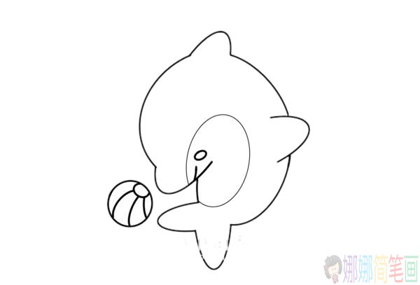 简单好画的海豚简笔画