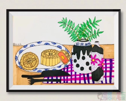 中秋节少儿绘画优秀作品