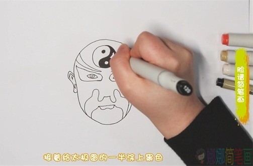 脸谱简笔画画法