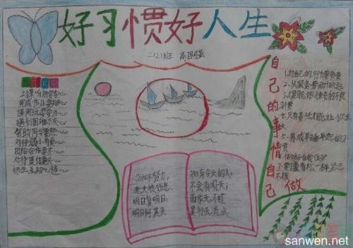 好习惯伴成长手抄报