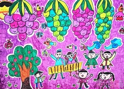 民族团结少儿绘画作品