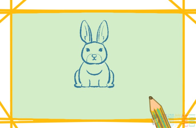 小白兔幼儿简笔画