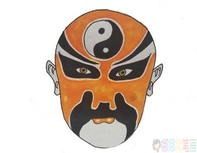 脸谱简笔画画法