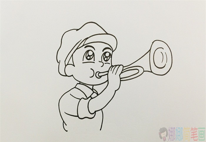 革命烈士军人简笔画