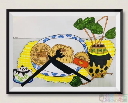 中秋节少儿绘画优秀作品