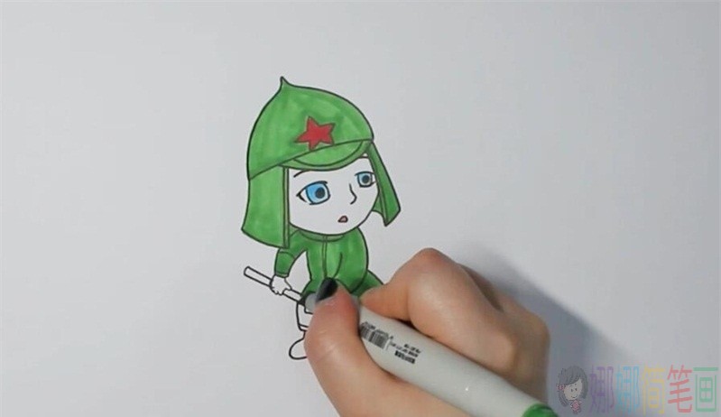 保尔柯察金简笔画,钢铁是怎样炼成的简笔画