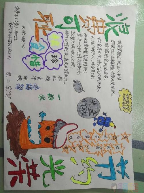 浪费可耻手抄报大全