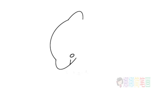 简单好画的海豚简笔画