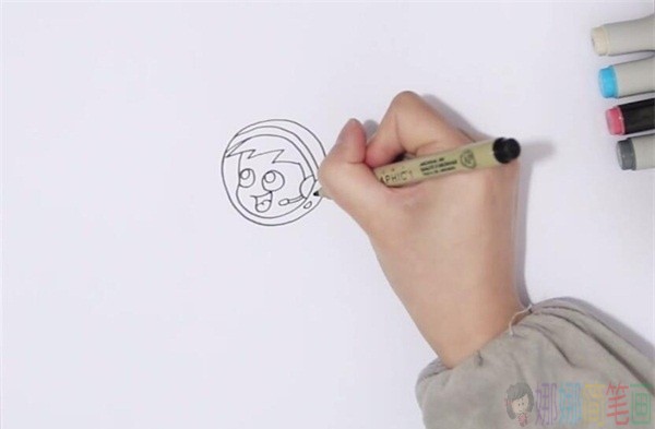 航天宇航员简笔画