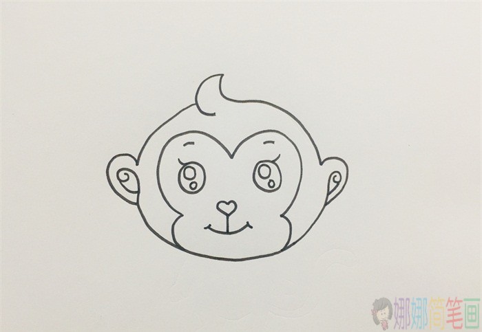 金丝猴动物简笔画