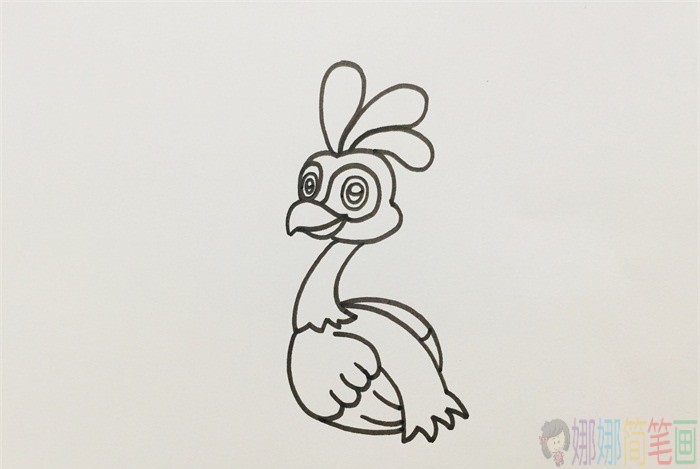 孔雀简笔画,孔雀怎么画好看
