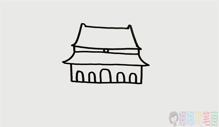天安门简笔画,天安门怎么画