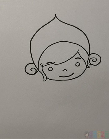 打扫卫生的女孩简笔画