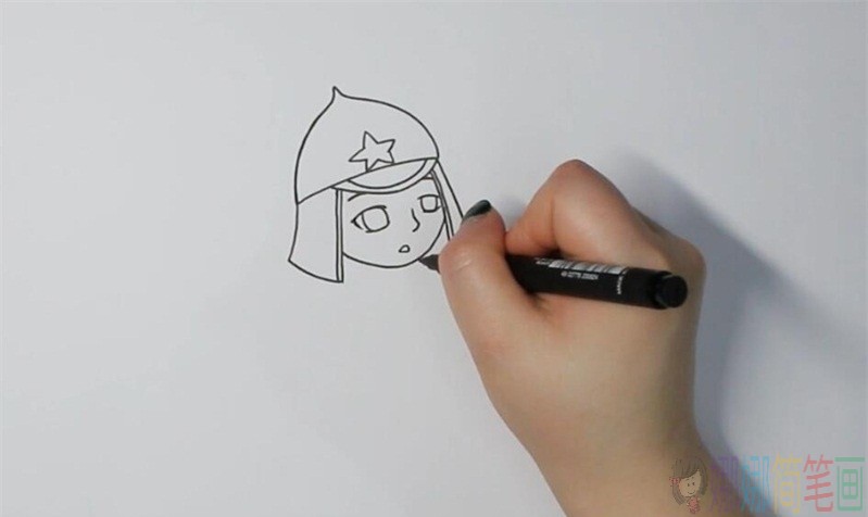 保尔柯察金简笔画,钢铁是怎样炼成的简笔画