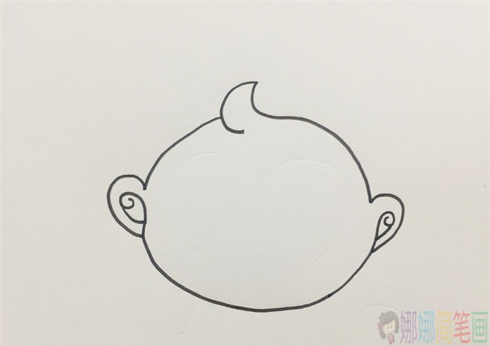 金丝猴动物简笔画