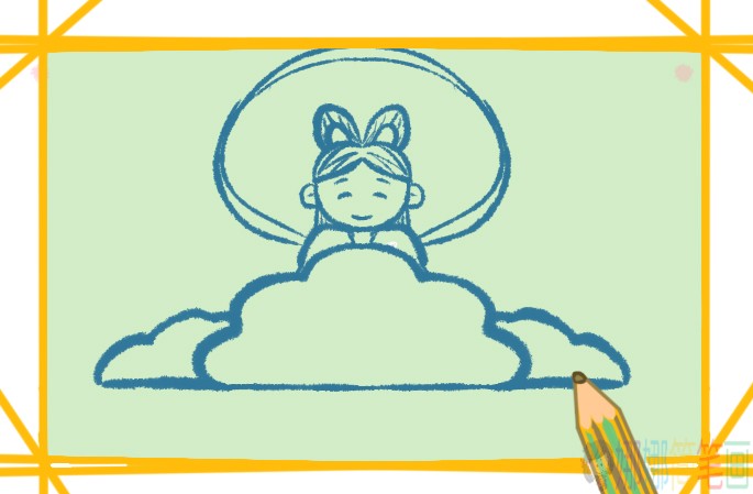 中秋节嫦娥怎么画,嫦娥简笔画