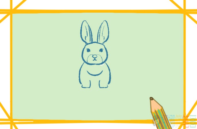 小白兔幼儿简笔画
