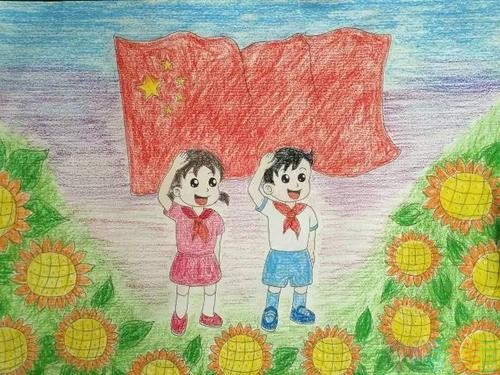 国庆绘画图片大全