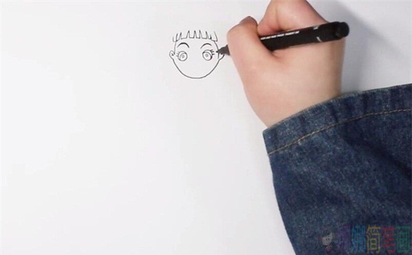 白领姐姐简笔画教学