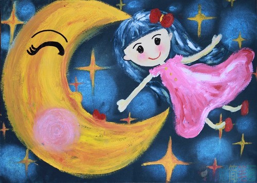 中秋节主题幼儿绘画作品