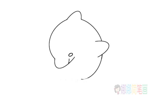 简单好画的海豚简笔画