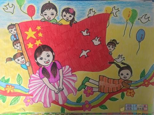 我为祖国妈妈庆生日简笔画