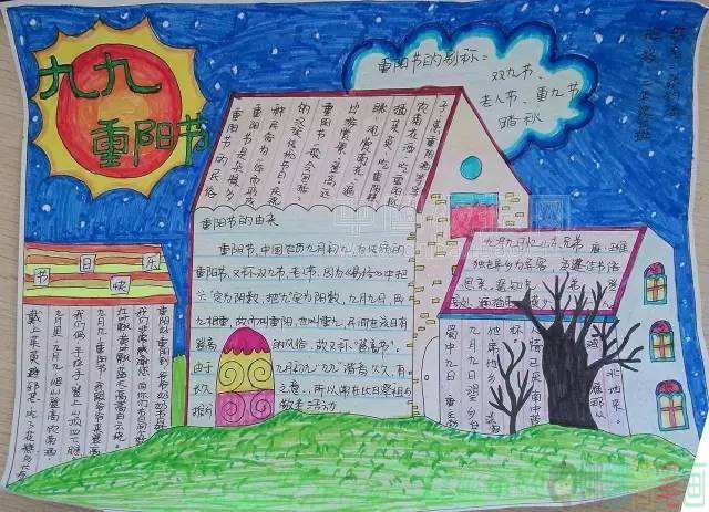 九九重阳节手抄报图片