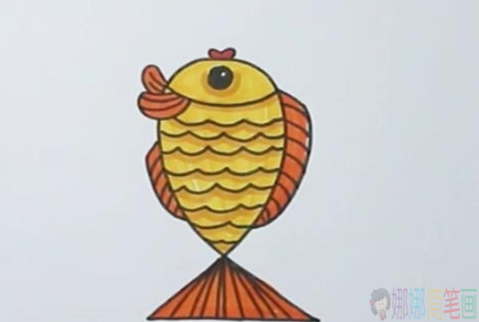教你用数字2画一条小鱼简笔画