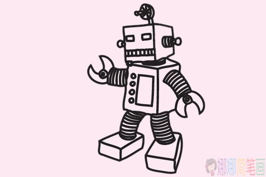 机器人简笔画组图
