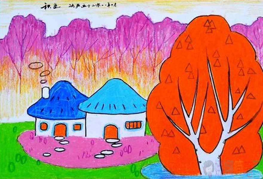 少儿风景画优秀作品,儿童风景画图片