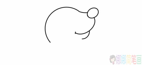 鼹鼠简笔画,地鼠宝宝简笔画画法