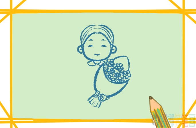 和蔼的老师人物简笔画