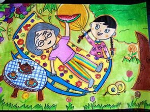 重阳节主题幼儿绘画