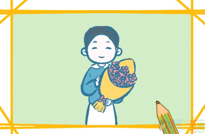 和蔼的老师人物简笔画
