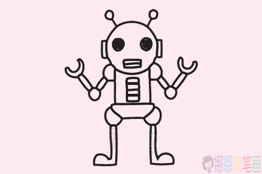 机器人简笔画组图
