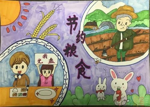 光盘行动儿童画图片