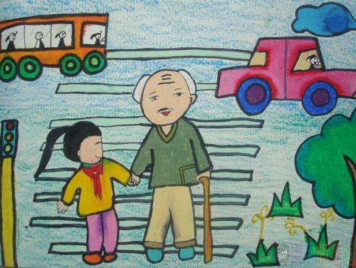 重阳节主题幼儿绘画