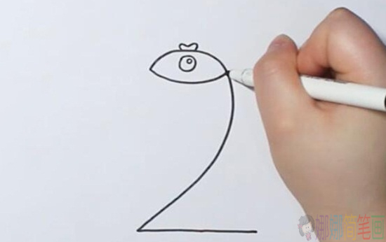 教你用数字2画一条小鱼简笔画