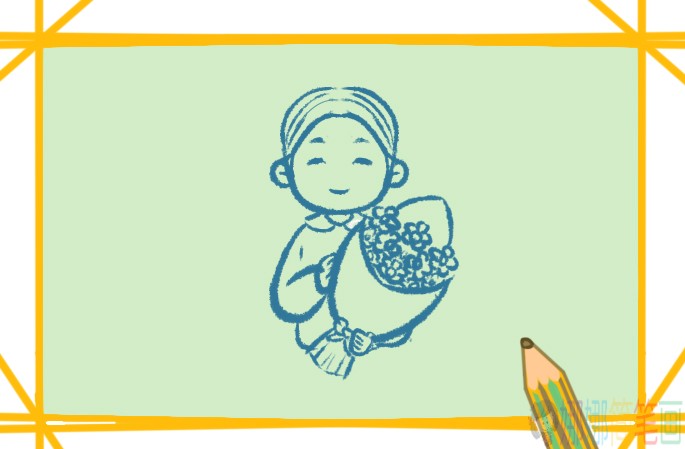 和蔼的老师人物简笔画