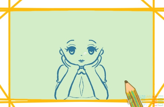 漂亮女生简笔画,女孩子简笔画教程