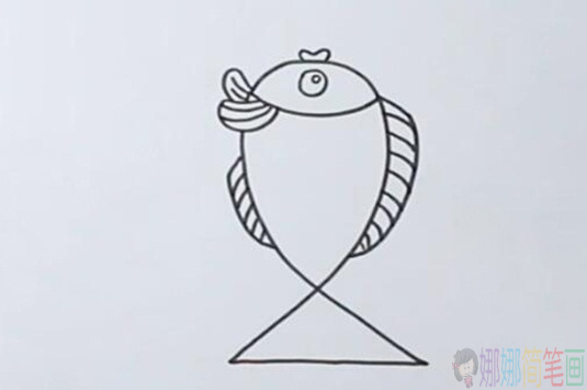 教你用数字2画一条小鱼简笔画