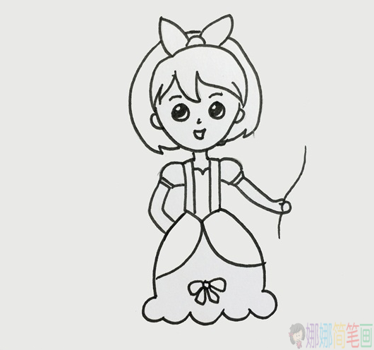 简单易学的女孩简笔画教程