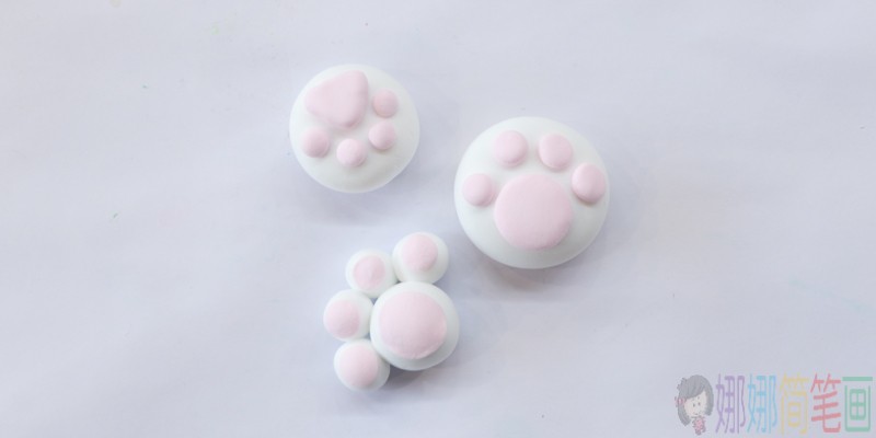 超轻黏土手工猫爪教程