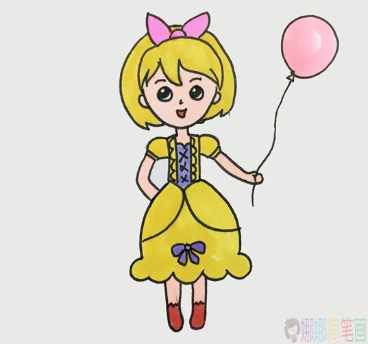 简单易学的女孩简笔画教程