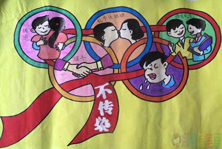 关于艾滋病的主题绘画作品