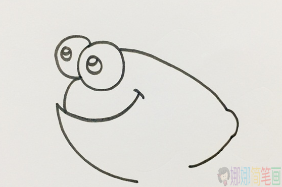 热带鱼简笔画,热带鱼少儿绘画
