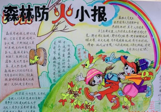 消防安全小报,消防知识手抄报